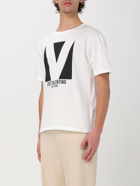 25FW 발렌티노 가라바니 반팔 티셔츠 6V3MG16PAQ9 A03 White - VALENTINO GARAVANI