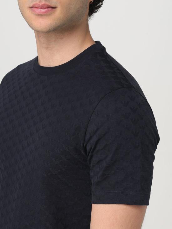 25FW 엠포리오 아르마니 반팔 티셔츠 8N1TL71JHWZ 0920 Blue - EMPORIO ARMANI