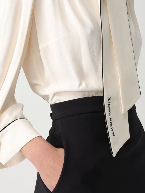 25FW 엘리자베타프랜치 미디 원피스 AB771 E84 Yellow Cream - ELISABETTA FRANCHI