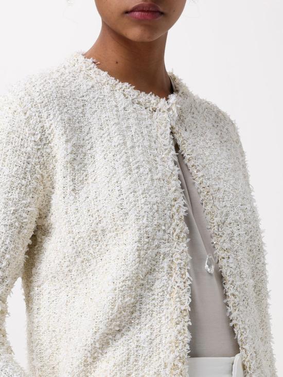 25FW 파비아나 필리피 트위드 자켓 MAD265F139L167 VR1 White - FABIANA FILIPPI