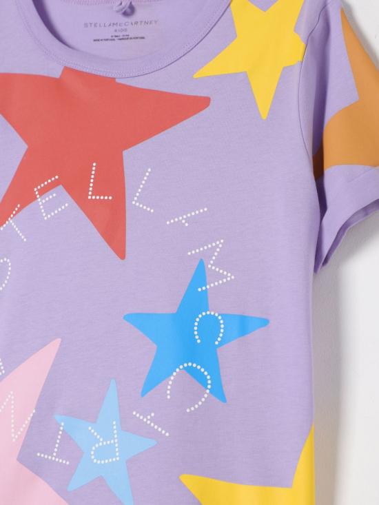 25SS [키즈] 스텔라 맥카트니 티셔츠 TW8B81Z0913 522MC Violet - STELLA MCCARTNEY