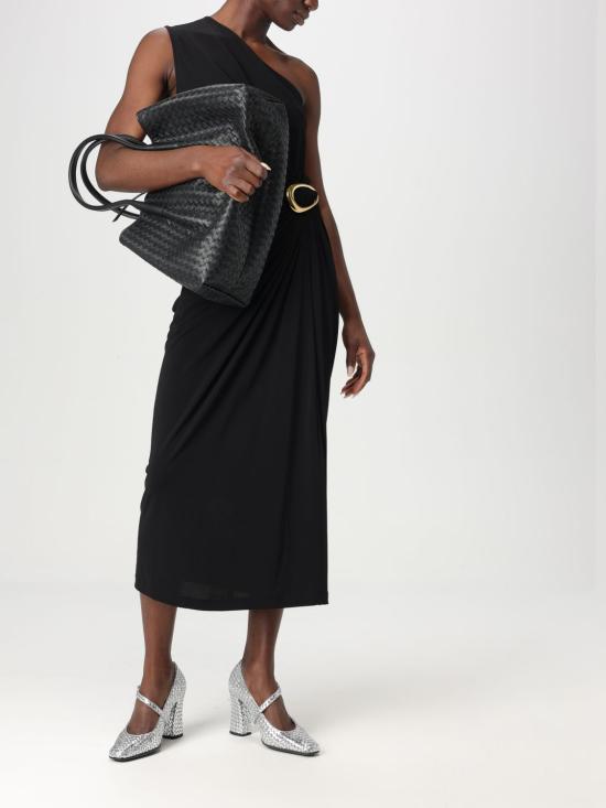 25SS 보테가베네타 롱 원피스 812325V4YX0 1000 Black - BOTTEGA VENETA