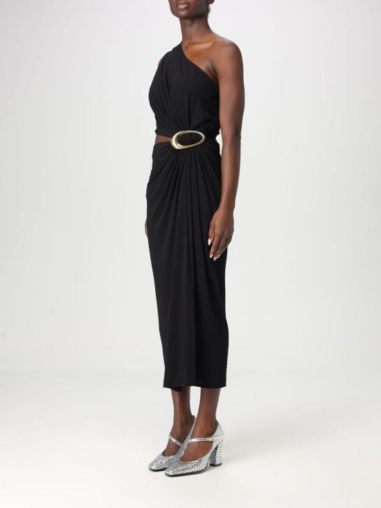 25SS 보테가베네타 롱 원피스 812325V4YX0 1000 Black - BOTTEGA VENETA