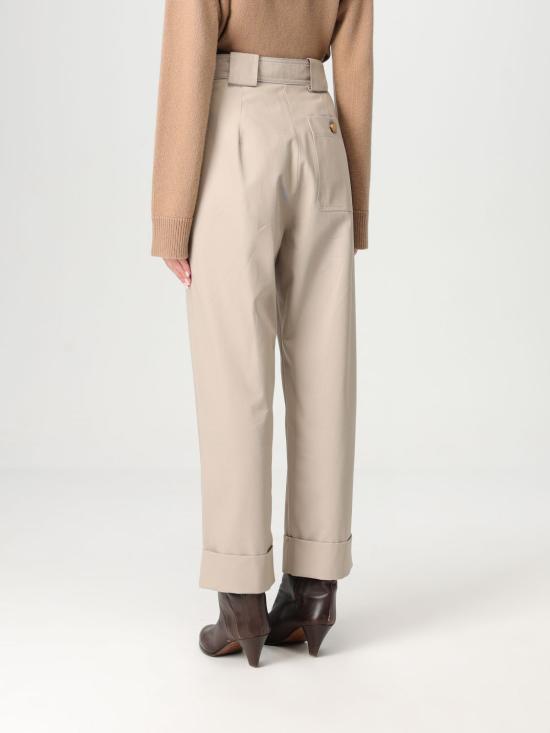 25FW 막스마라 스트레이트 팬츠 2511131061600 002 Beige - MAX MARA