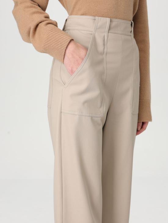 25FW 막스마라 스트레이트 팬츠 2511131061600 002 Beige - MAX MARA