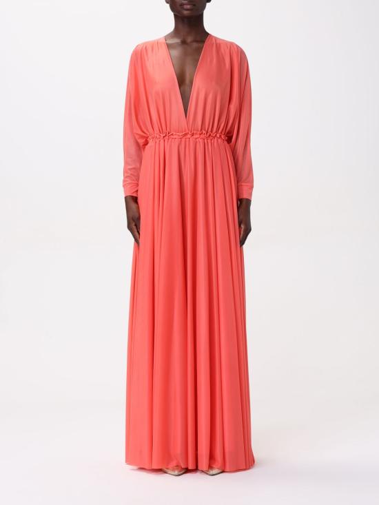 25SS 핑코 롱 원피스 104968A2F1 N53 Coral