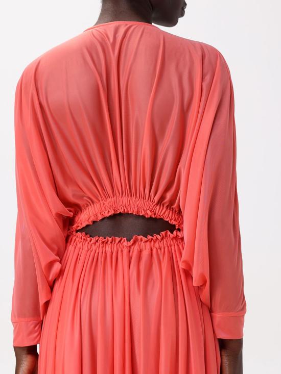 25SS 핑코 롱 원피스 104968A2F1 N53 Coral - PINKO