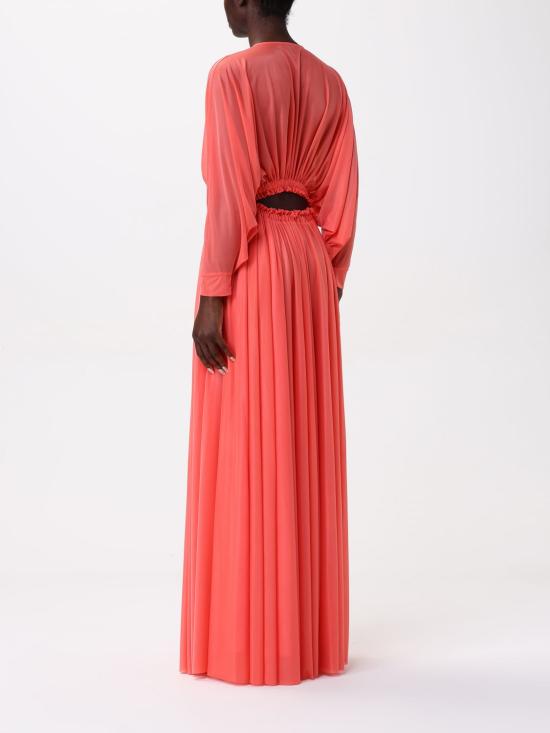 25SS 핑코 롱 원피스 104968A2F1 N53 Coral - PINKO