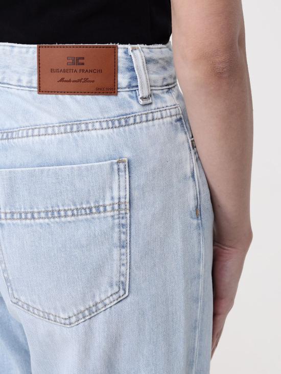 25FW 엘리자베타프랜치 데님 팬츠 PJ94I 192 Stone Washed - ELISABETTA FRANCHI