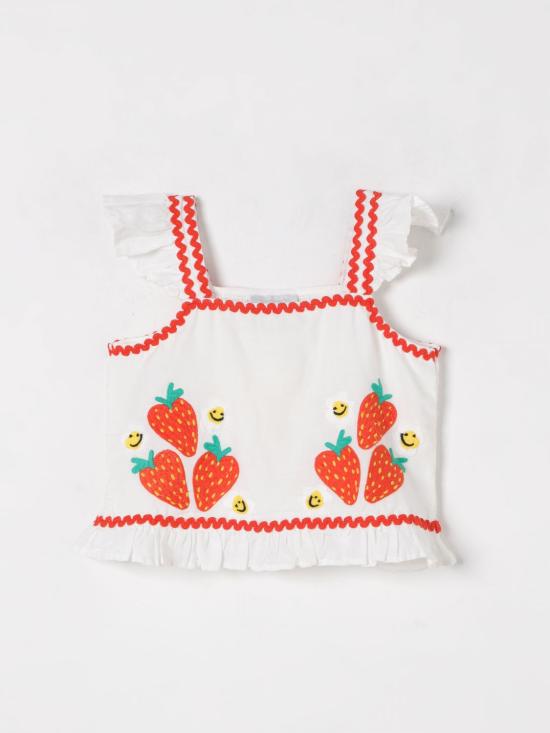 25FW [키즈] 스텔라 맥카트니 탑 TW5A42Z0138 101 Ivory