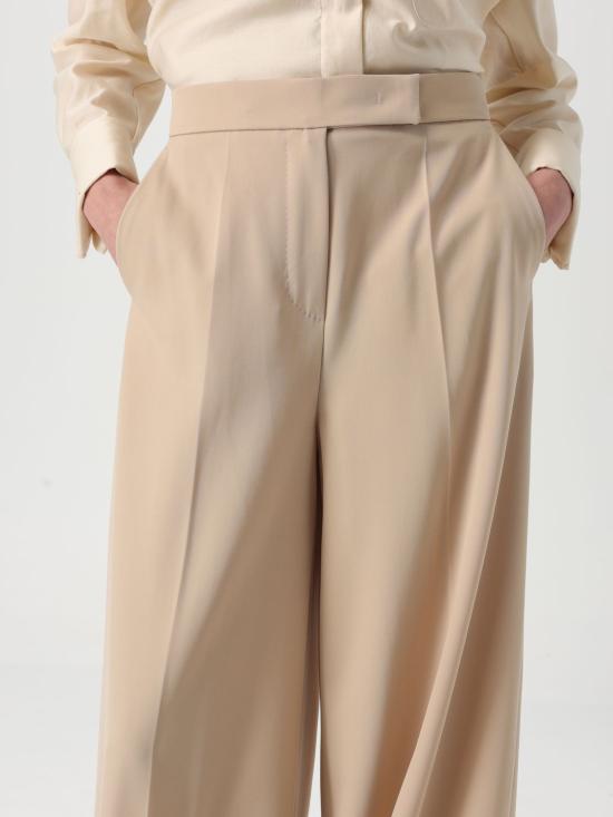 25FW 막스마라 NINFA 닌파 울 개버딘 트라우저 2511131011600 002 White 1 - MAX MARA