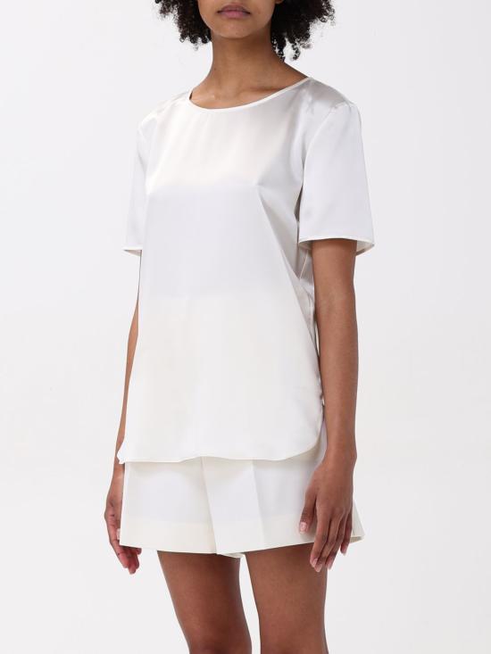 25FW 막스마라 반팔 티셔츠 2511111028600 001 White - MAX MARA