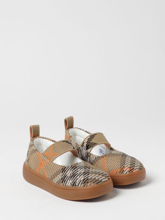 25SS [키즈] 버버리 레이스업 슈즈 8099966 B9368 Beige - BURBERRY