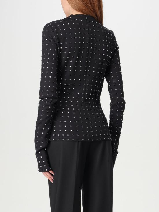 25FW 스포트막스 반팔 티셔츠 2512941031600 002 Black - SPORTMAX