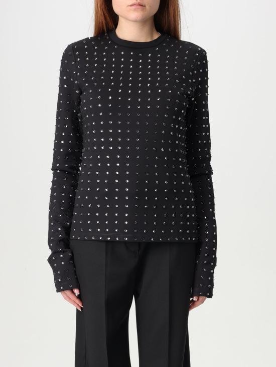 25FW 스포트막스 반팔 티셔츠 2512941031600 002 Black