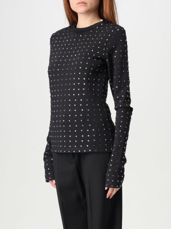 25FW 스포트막스 반팔 티셔츠 2512941031600 002 Black - SPORTMAX