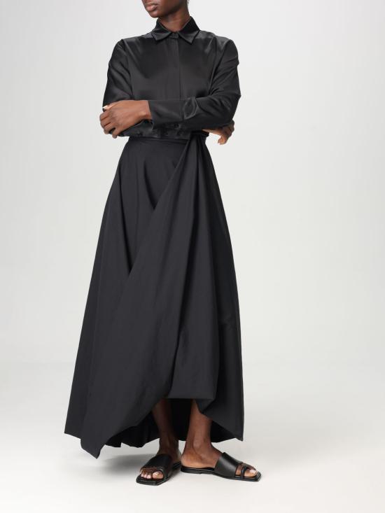 25SS 브루넬로 쿠치넬리 스커트 M0F79G3812 C101 Black - BRUNELLO CUCINELLI