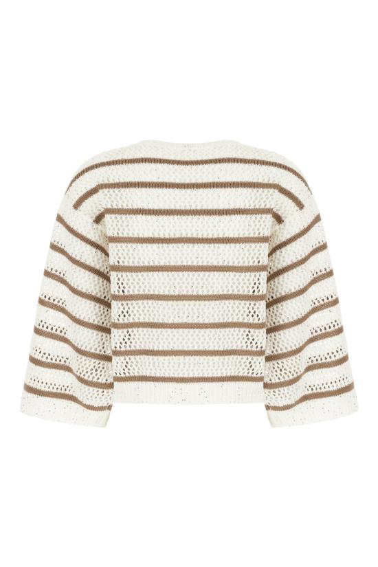 25SS 브루넬로 쿠치넬리 스웨터 MCO558900 COW29 WHITE - BRUNELLO CUCINELLI