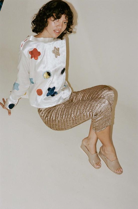  마리암 나시르 자데 뮬/슬리퍼 이브 웨지 샌드 특허 - MARYAM NASSIR ZADEH