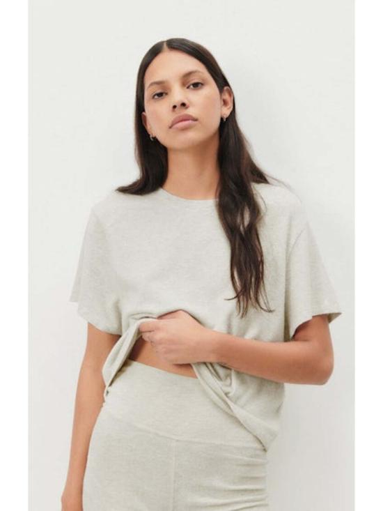  아메리칸 빈티지 민소매 티셔츠 American Vintage Ypawood Crop Tee 헤더 그레이 - AMERICAN VINTAGE