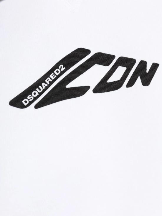  디스퀘어드2 후드 티셔츠 S80GU0106D25007 100 WHITE - DSQUARED2