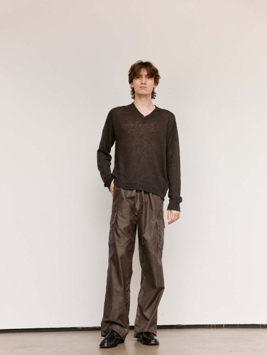  아워레가시 스트레이트 팬츠 Our Legacy Way 바지 브라운 워시 아웃 - OUR LEGACY