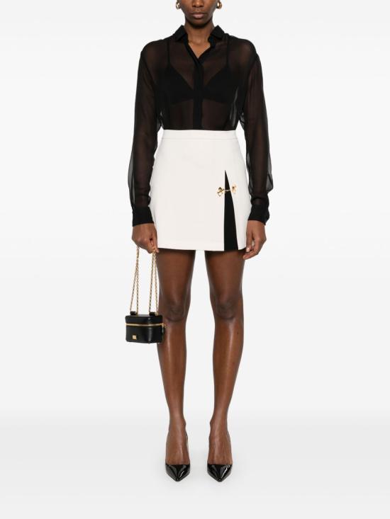 25SS 엘리자베타프랜치 숏 스커트 GO07951E2 E84 White - ELISABETTA FRANCHI