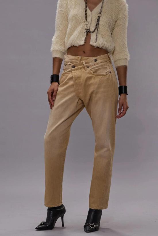  알13 데님 팬츠 R13 크로스오버 진 페이디드 밀