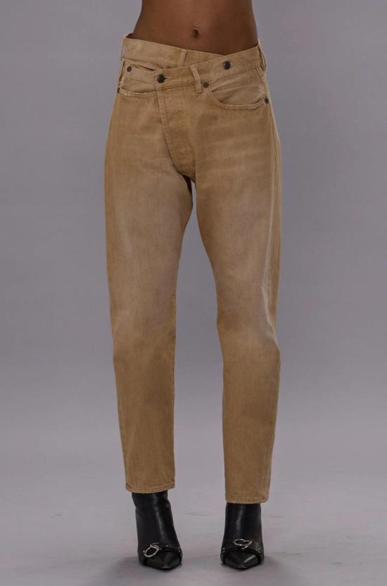  알13 데님 팬츠 R13 크로스오버 진 페이디드 밀 - R13