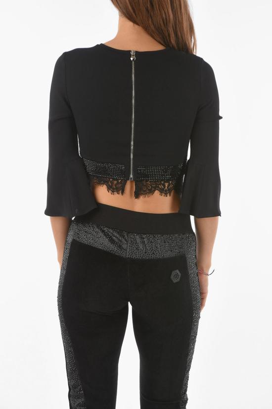  필립 플레인 긴팔 티셔츠 P18C WRG0658 PCO050N 02 Black - PHILIPP PLEIN