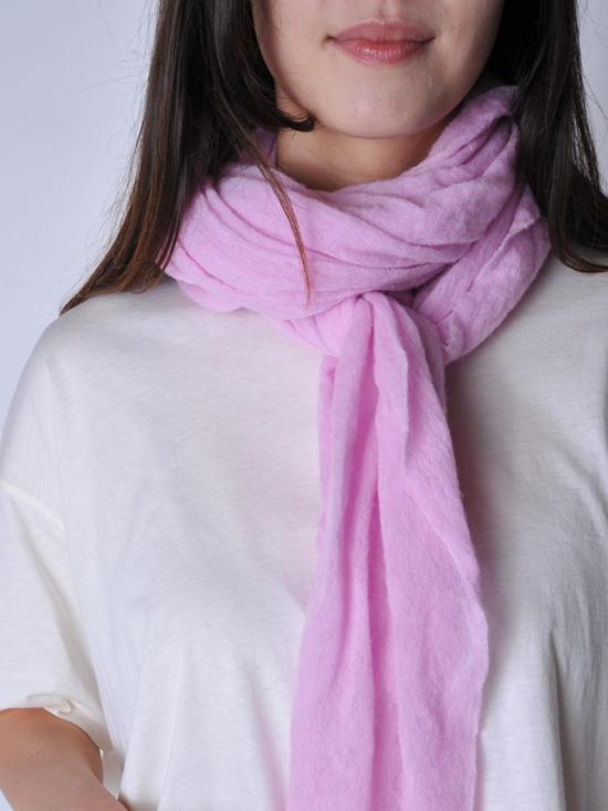  보또 쥐세페 머플러/스카프 Botto Giuseppe 클래식 니트 다이아몬드 캐시미어 스카프 핑크 - BOTTO GIUSEPPE