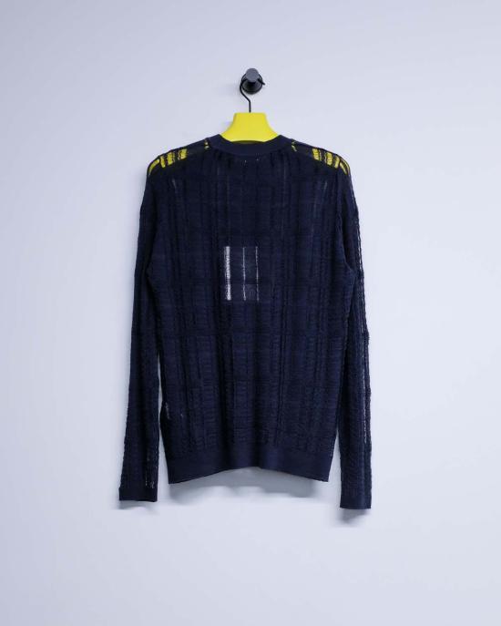  아워레가시 스웨터 아워 레거시 포멀 라운드넥 워시드 네이비 - OUR LEGACY