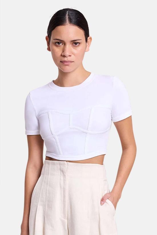  에이엘씨 반팔 티셔츠 A.L.C. 렌 티 화이트 - A.L.C.