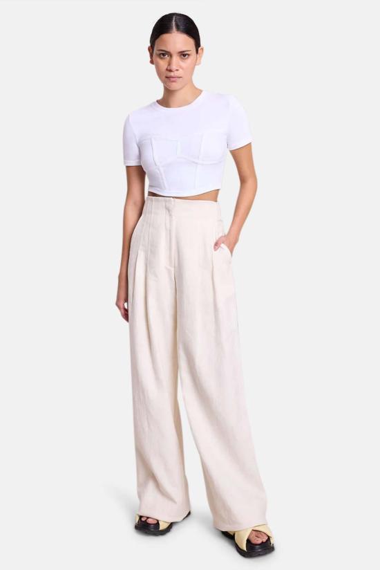  에이엘씨 반팔 티셔츠 A.L.C. 렌 티 화이트 - A.L.C.