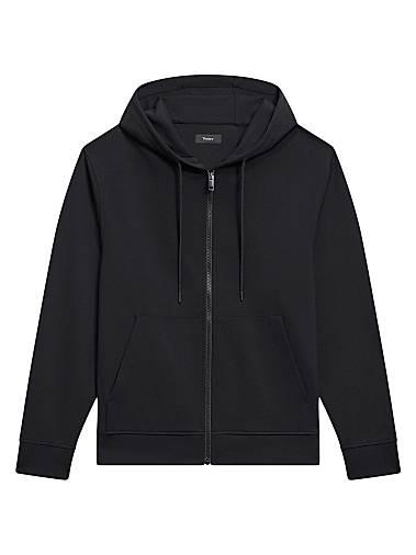 25SS 띠어리 후드 티셔츠 O1197511 001 BLACK DOM