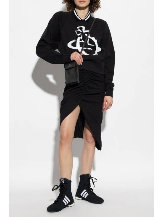 25SS 비비안웨스트우드 긴팔 티셔츠 1I01000YJ006ON401 BLACK DOM - VIVIENNE WESTWOOD