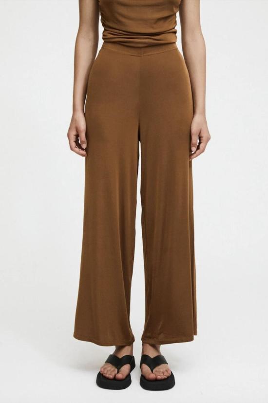  리타 스트레이트 팬츠 로우 페툴라 니트 팬츠