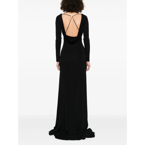 25SS 엘리자베타프랜치 롱 원피스 ABR1852E2 110 BLACK - ELISABETTA FRANCHI