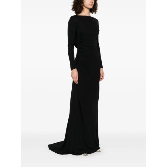 25SS 엘리자베타프랜치 롱 원피스 ABR1852E2 110 BLACK - ELISABETTA FRANCHI