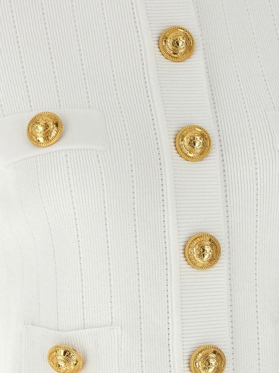 25SS 발망 가디건 EF1KL023KB070FA White - BALMAIN