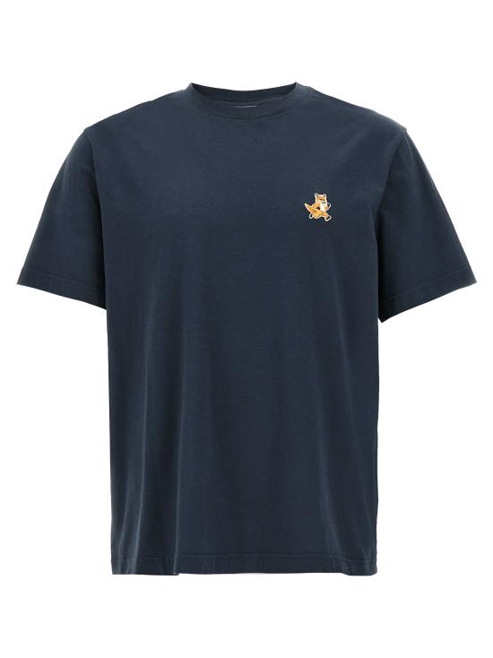 26SS 메종키츠네 스피디 폭스 패치 컴포트 티셔츠 MM00125KJ0008P476 Blue