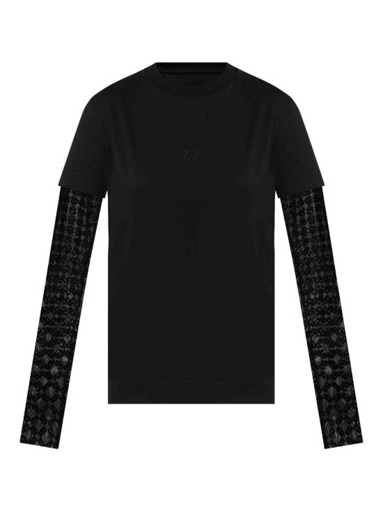  지방시 긴팔 티셔츠 BW70C920H0008 Black