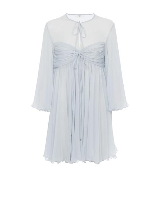 25SS 끌로에 미디 원피스 CH25SRO27116 01N AIRY GREY