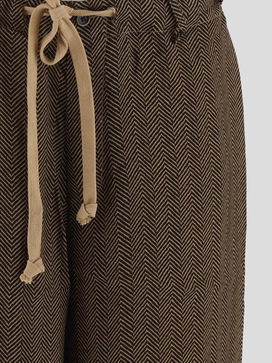 25SS 우마 왕 숏팬츠 UM3523 UW029 Tan black - UMA WANG