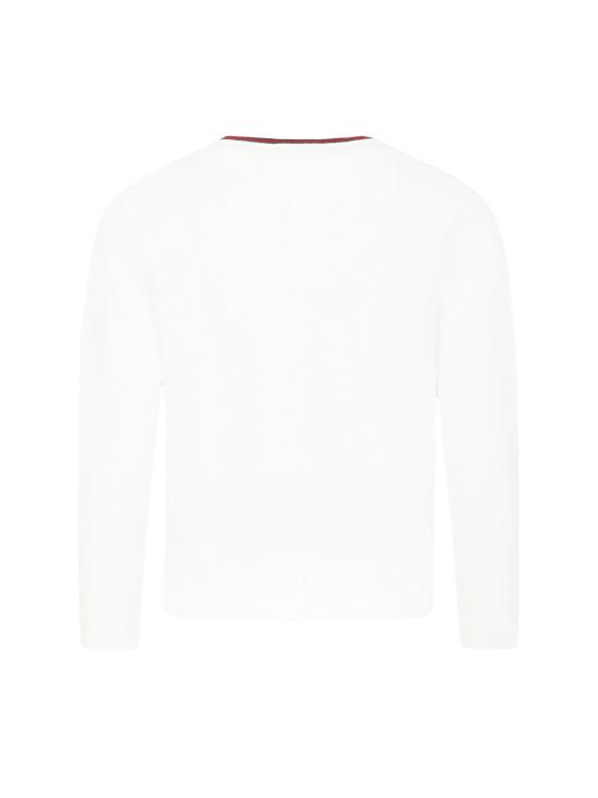 25SS [키즈] 구찌 풀오버 807873 XKEIS 9060 WHITE GREEN RED - GUCCI