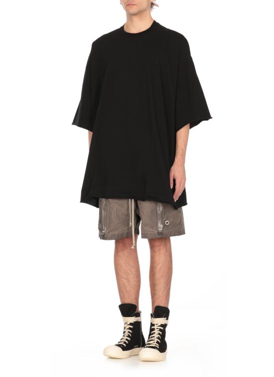 25SS 릭 오웬스 반팔 티셔츠 RU01E5283 JA09 Black - RICK OWENS