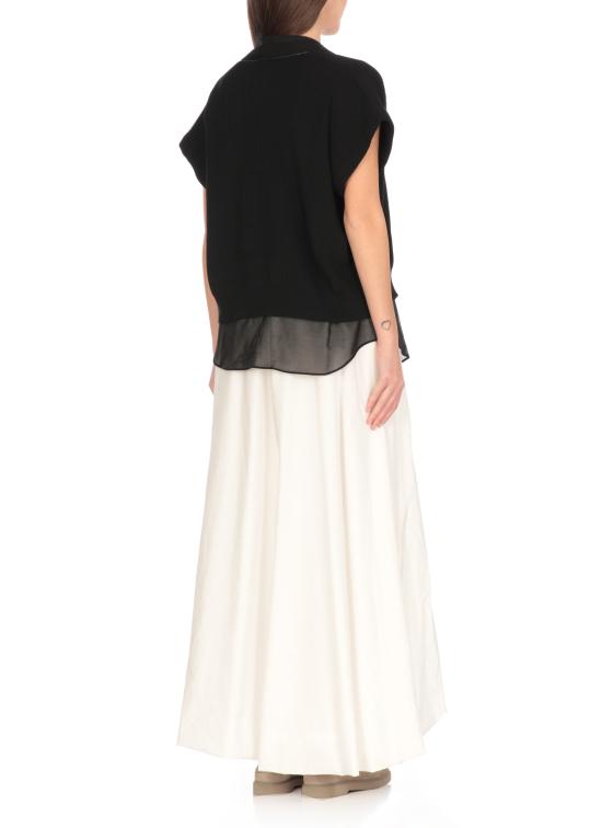 25SS 브루넬로 쿠치넬리 베스트 M19257716 C101 Black - BRUNELLO CUCINELLI