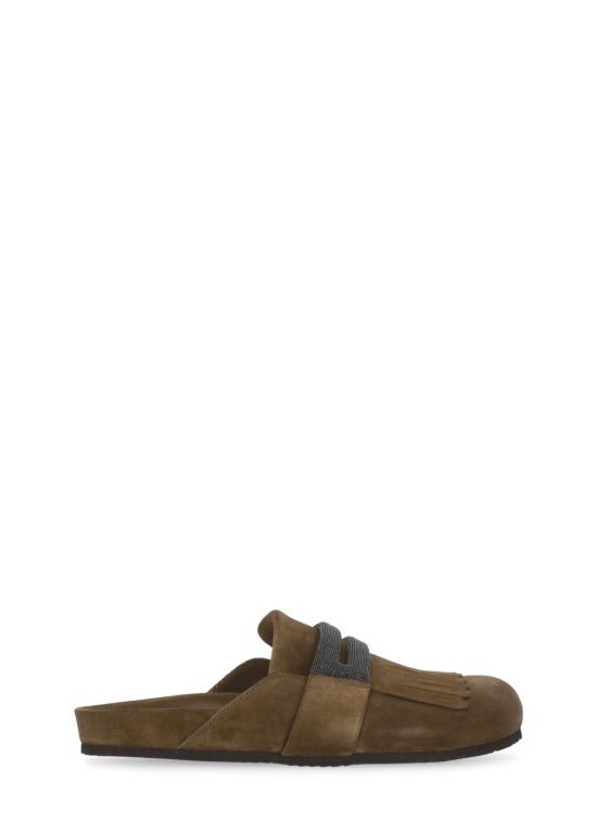 25SS 브루넬로 쿠치넬리 뮬/슬리퍼 MZSFG2877 C7495 Brown