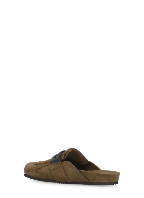 25SS 브루넬로 쿠치넬리 뮬/슬리퍼 MZSFG2877 C7495 Brown - BRUNELLO CUCINELLI