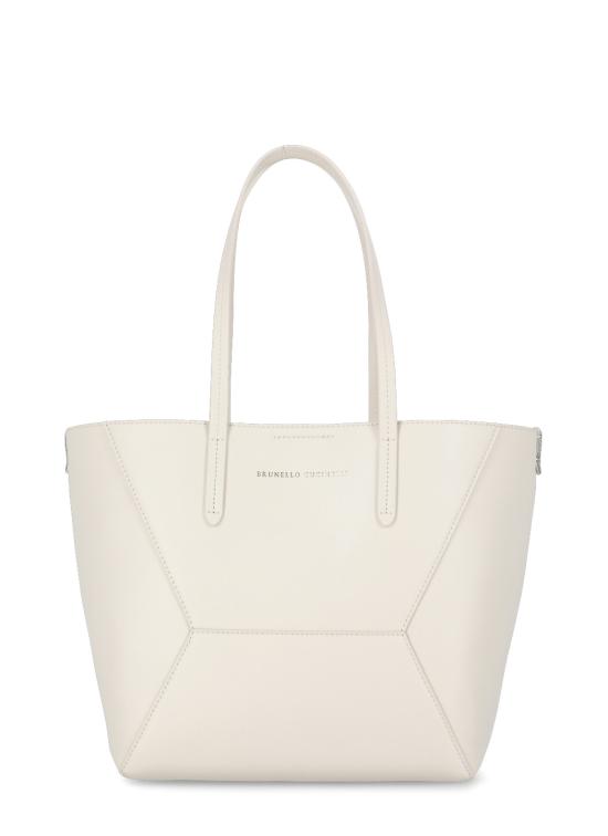 25SS 브루넬로 쿠치넬리 토트백 MBHED2573 C8905 Ivory
